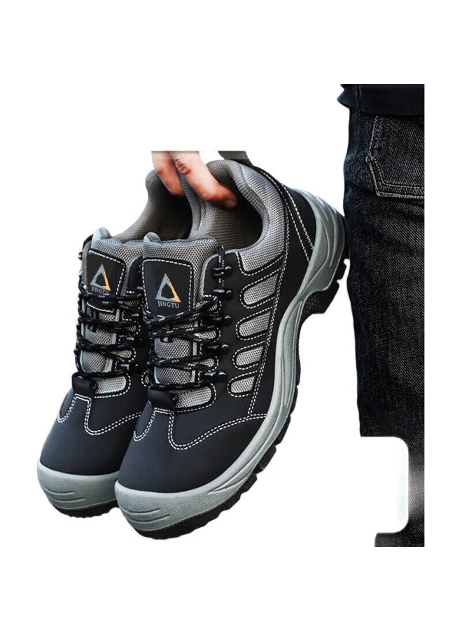 Jingtu أحذية العمل الواقية للرجال - مقاومة للاهتراء ومضادة للكسر بنعل فولاذي مقاوم للطعن 2083-J 40 - Image 3