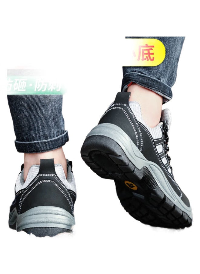 Jingtu أحذية العمل الواقية للرجال - مقاومة للاهتراء ومضادة للكسر بنعل فولاذي مقاوم للطعن 2083-J 40 - Image 1