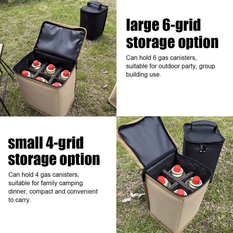 Camping Gas Tanks Storage Bag Portable Fuel Cylinder Protective Case Camp Light Carrying Bag Anti-Collision for Outdoor Cooking Camping Picnic - Image 3