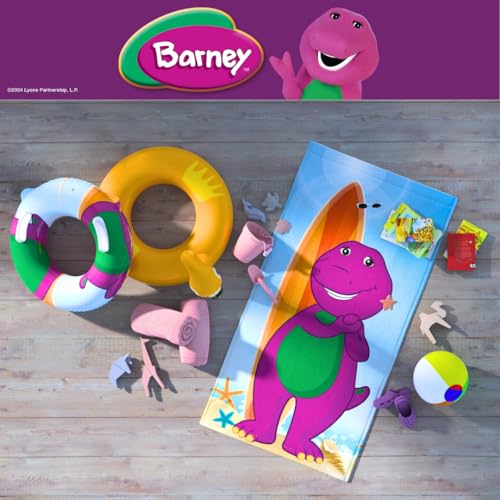 Franco Barney Classic Kids Super Soft Cotton Bath/Pool/Beach Towel, 58 in x 28 in, (Offical Licensed Product) - Image 5