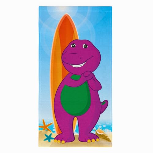 Franco Barney Classic Kids Super Soft Cotton Bath/Pool/Beach Towel, 58 in x 28 in, (Offical Licensed Product) - Image 1
