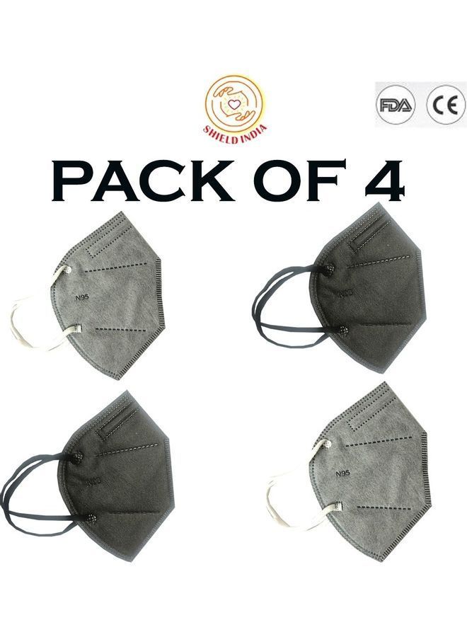 NIBEMINENT Pack Of 4 Kn95 Anti Pollution Face Mask - Image 2