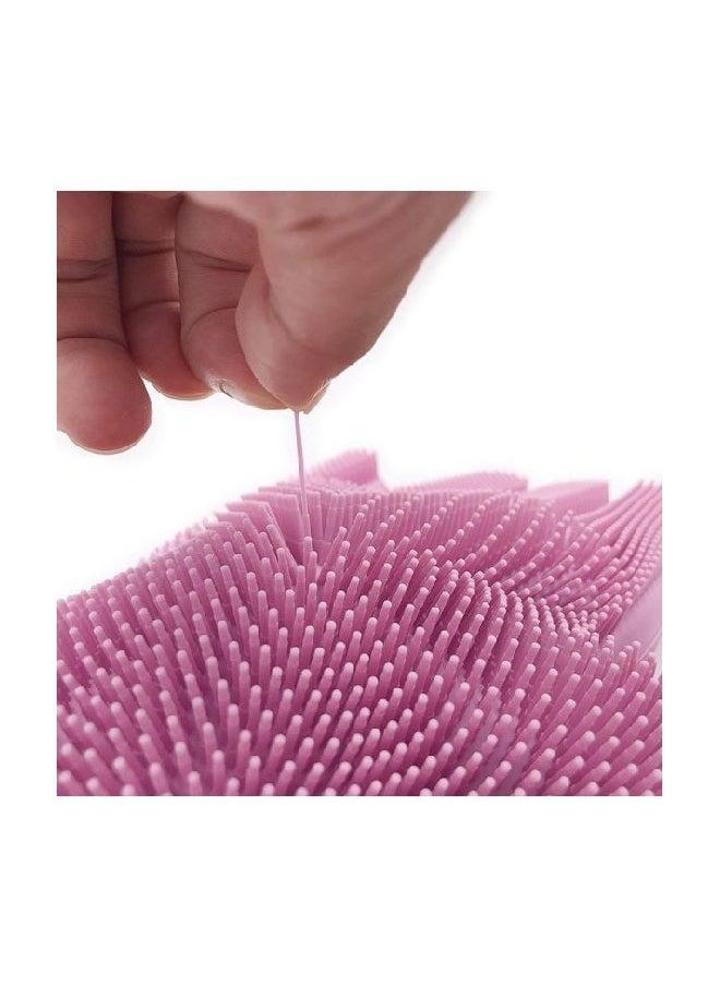 Generic Heat Resistant Non-Slip Dishwashing Gloves Pink One Size  - Image 4