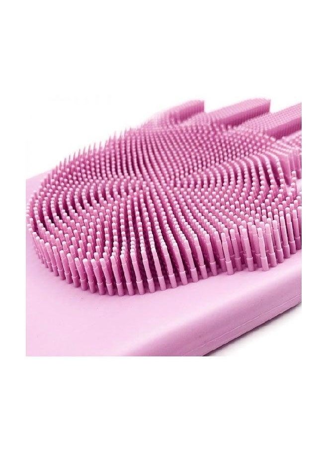 Generic Heat Resistant Non-Slip Dishwashing Gloves Pink One Size  - Image 3