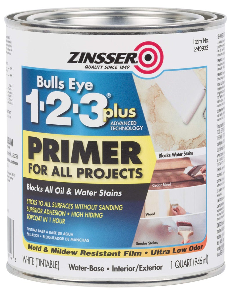 Zinsser Rust-OLEUM 249933 1-2-3 Plus, 1 Quarts (Pack of 1), White, 11 Fl Oz - Image 5