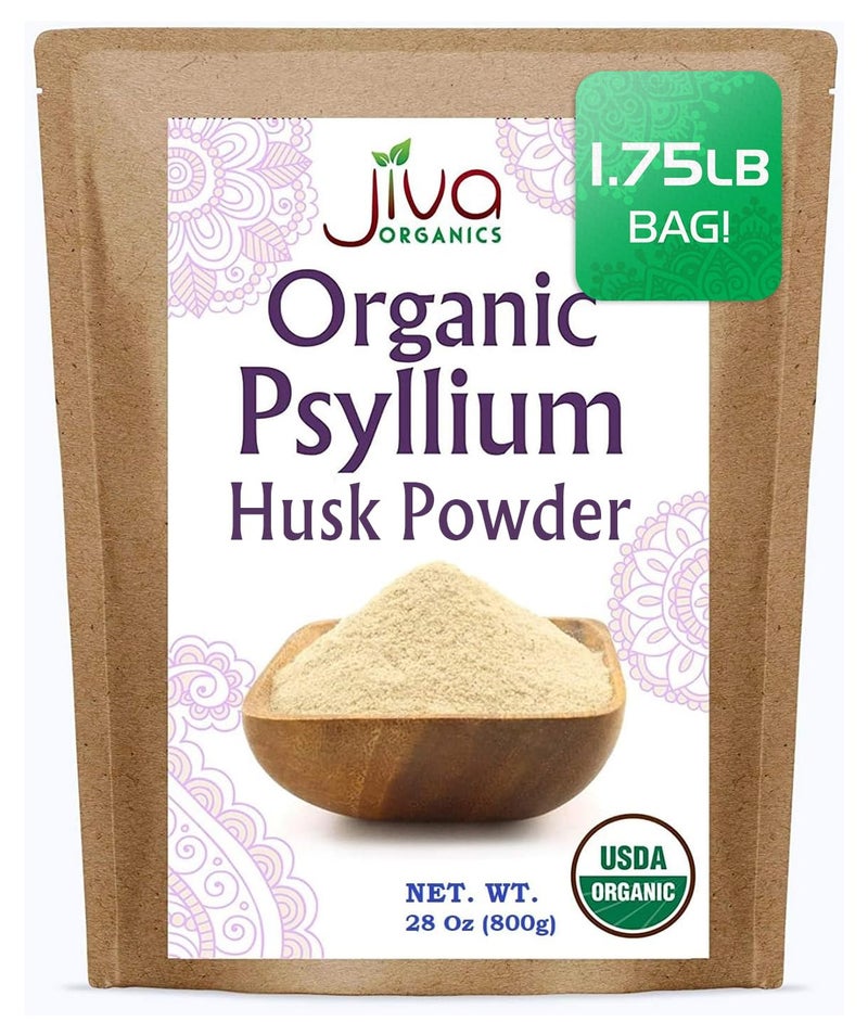 Jiva Organics Jiva Organics Psyllium Husk Powder 175 LB Bulk Bag Easy Mixing Fiber Unflavored Fine Ground Non GMO Pure Keto Friendly 