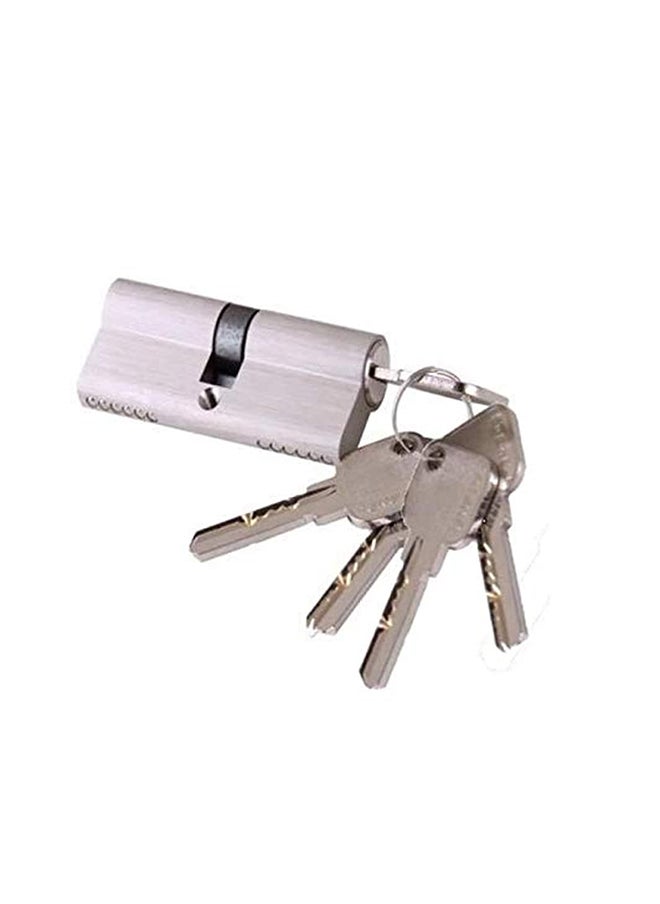HASANAT ESSENTIALS Hasanat Essentials Door Lock Cylinder 70mm (35-35) with 5 Computer Keys 