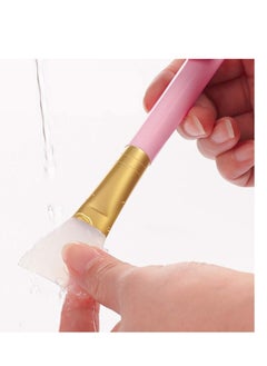 Cuttte Cuttte 4pcs Silicone Face Mask Brushes, Flexible Facial Mud Mask Applicator Brush, Hairless Moisturizers Applicator Tools, Soft Face Mask Applicator for Mud, Clay, Charcoal Mixed Mask White  - Image 2