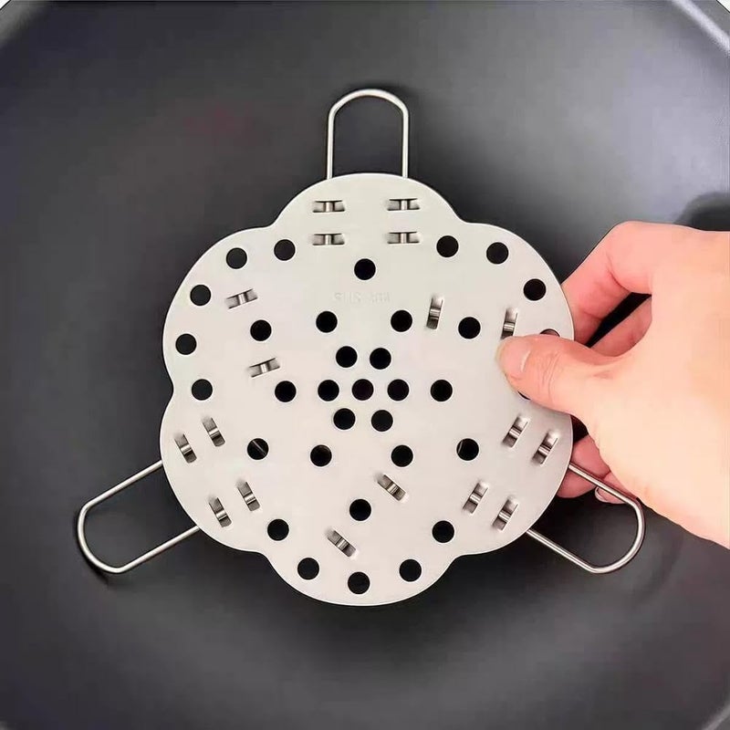Collapsible Stainless Steel Steamer Basket for Pots, Expandable Steam Rack Insert for Healthy Cooking, Vegetable, Egg, Corn and Potato Steamer, Durable Kitchen Cooking Tool 15.5 cm - Image 4