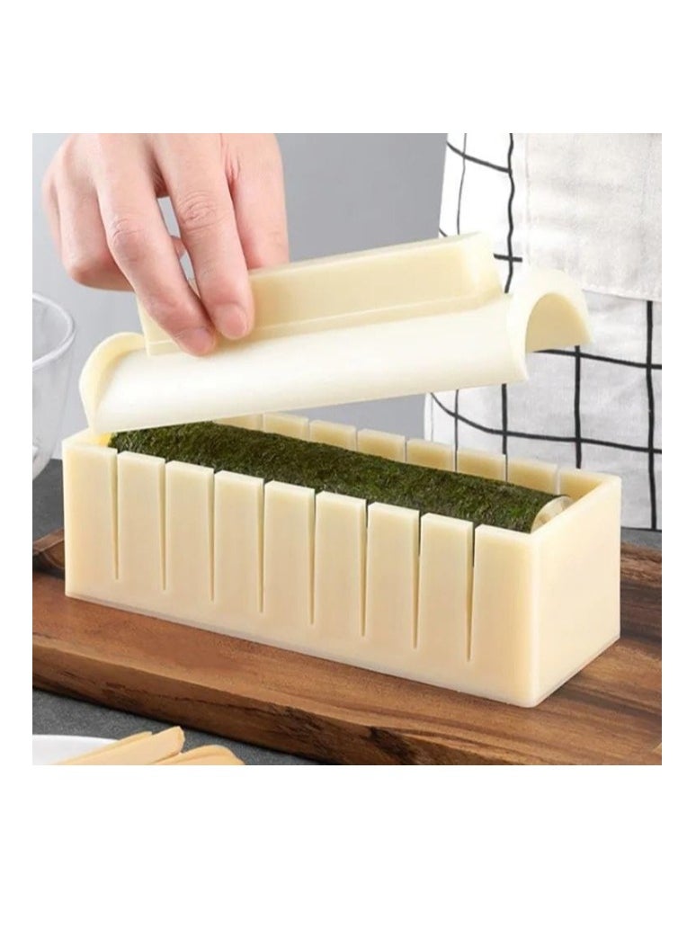 OASIS-TH - Sushi Making Kit,10PCS DIY Sushi Roller Kit For Beginners,Reusable Rice Roller Mold Sushi Starter Set,Prefect Home Sushi Tool - Image 1