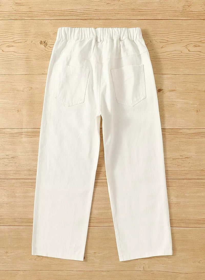 Girls Slant Pocket Straight Leg Jeans  - Image 2