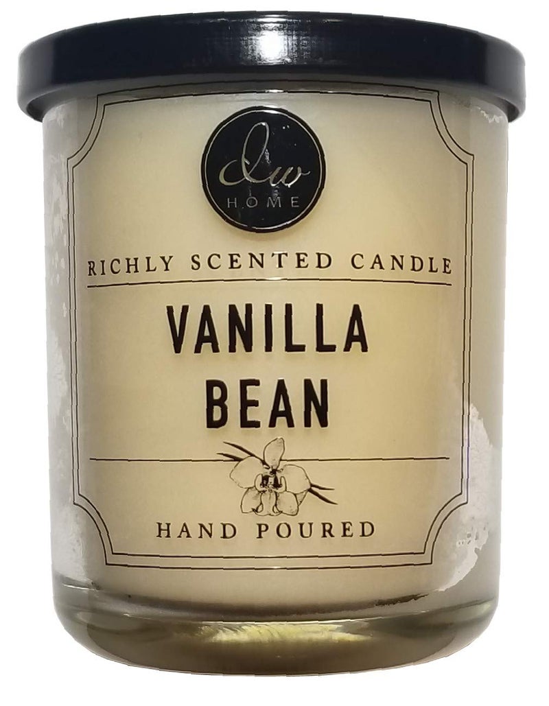DW Home Small Single Wick Candle Vanilla Bean Scent 4 oz