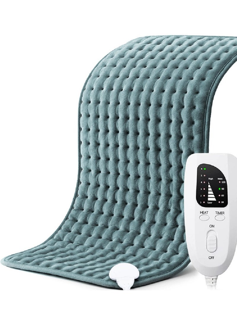 Gerenic Electric Heating Blanket, Heating Pads, Soft Plush Heating Blankets, 6 Heating Settings Automatic Power Off, Washable Pad  - Image 1