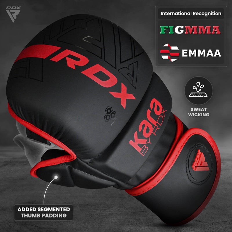 Rdx قفازات RDX MMA للملاكمة والمصارعة، قفازات فنون القتال المفتوحة للرجال والنساء، دعم المعصم من جلد مايا، قفازات قتال في cage، تدريب رياضات القتال، موياي تاي، كيس اللكم، كيك بوكسينغ - Image 2