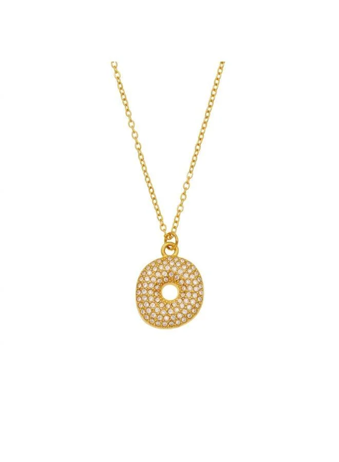 Letter O Bubble Initial Necklace