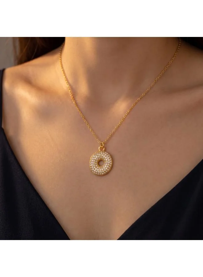 Rovaux  Letter O Bubble Initial Necklace for Women | Best Price UAE