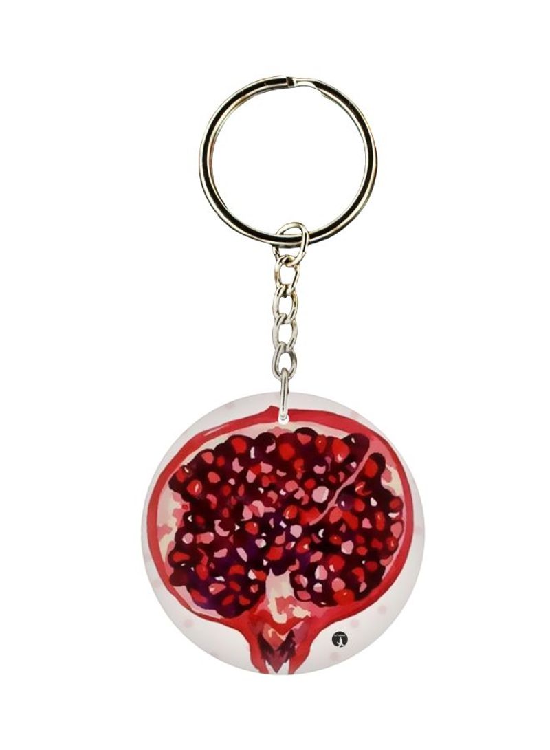 RKN Pomegranate Printed Single Sided Keychain