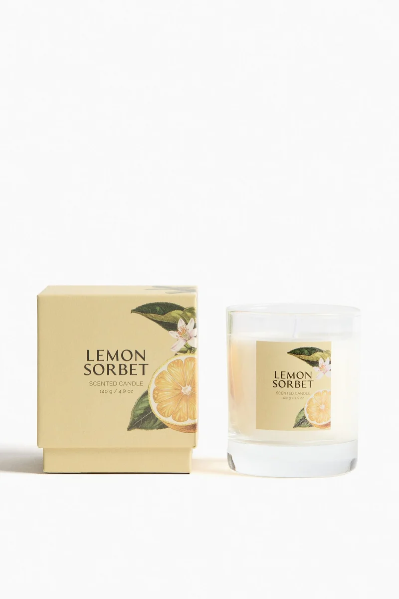 H&M Scented candle in glass holder