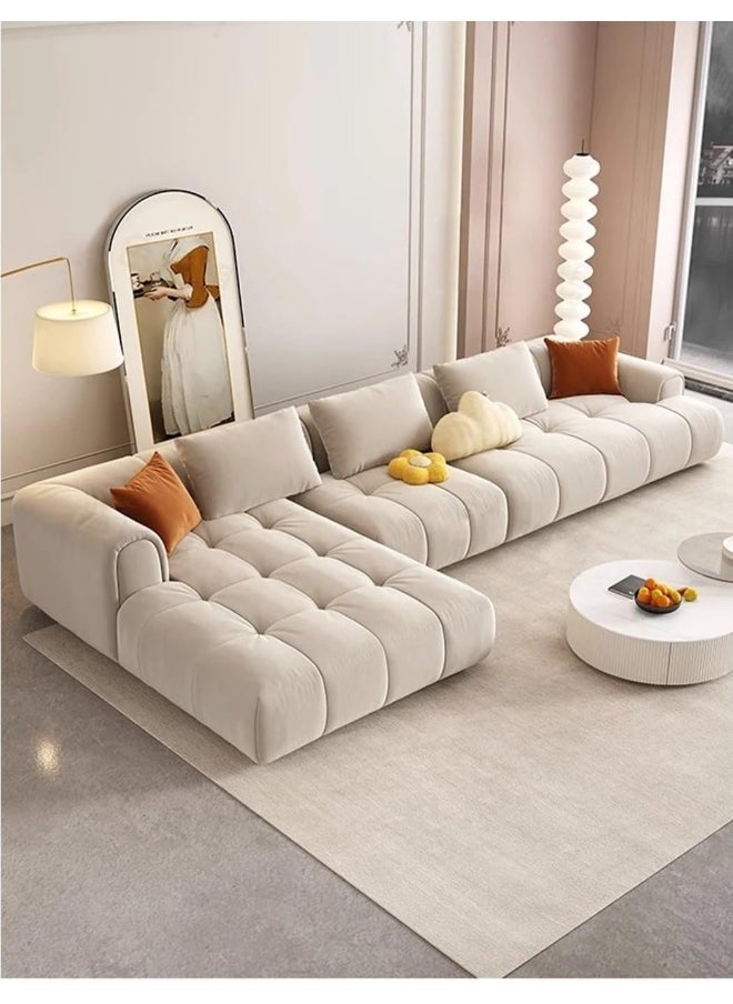 Living Room Sofa Set with Ottoman, Couch and Sectionals, Multiple Seating Options (Left Bed)