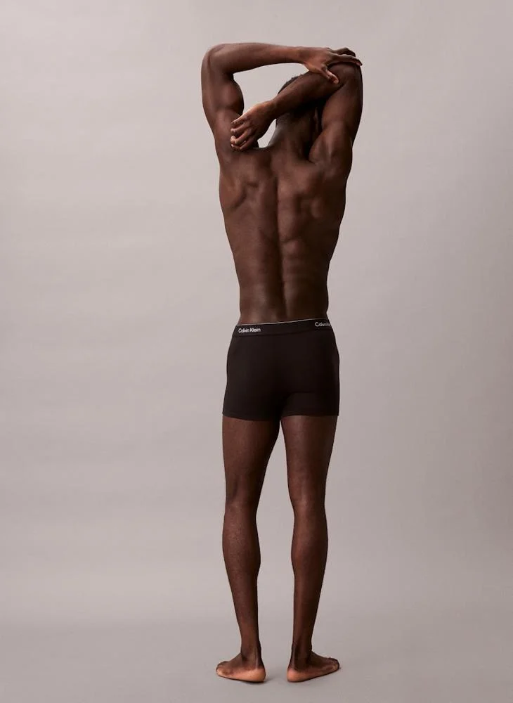 CALVIN KLEIN 3 Pack Relaxed Dart Trunks - Icon Cotton Stretch