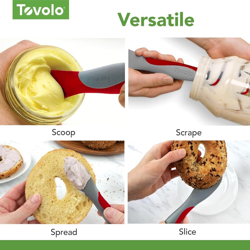 Tovolo Mini Scoop Slicing, Spreading, and Scraping Tool, Cayenne - Image 4
