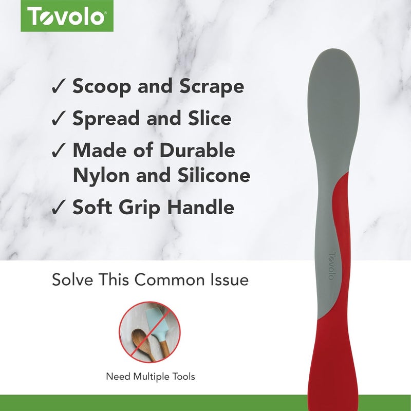 Tovolo Mini Scoop Slicing, Spreading, and Scraping Tool, Cayenne - Image 3