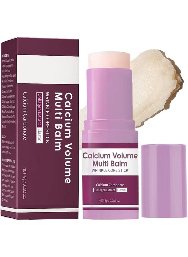 ATRJSZ Calcium Multi Balm Stick, Calcium Volume Multi Balm, Korean Collagen Moisturing Stick, Firming & Moisturizing, Korean Skincare, Anti-Wrinkle, Hydrating, Lifting Cream for Eyes, Face & Neck - Image 1