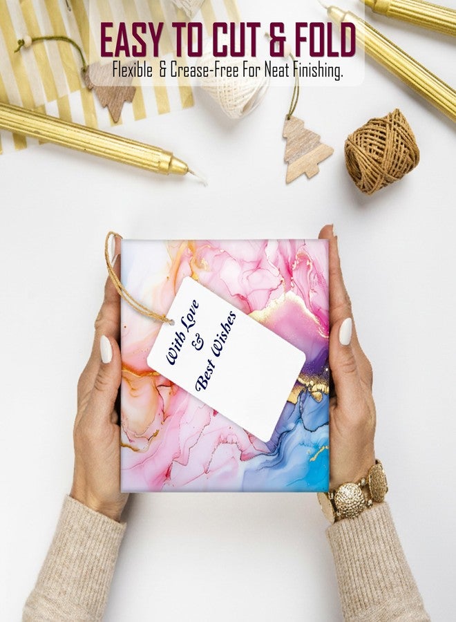 KOSY Gift Wrapping Paper Sheets Pack of 25 Multicolor Glossy Finish 46x70 cm Decorative Gift Wrapper for Birthday Wedding Anniversary Festivals Art Craft Premium Wrapping Paper for Gift Packing - Image 5