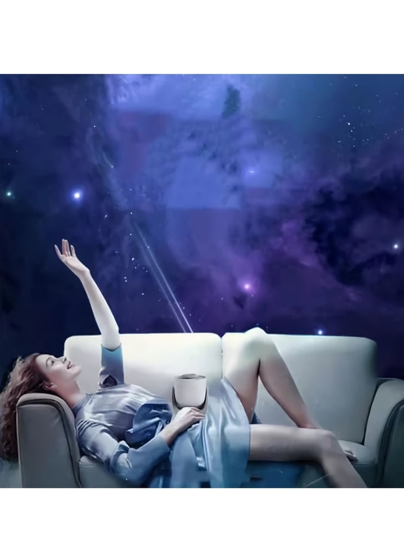 Star Projector Lamp, High Definition Starry Galaxy Light Projector, Planetarium Projector With Usb Charging, Durable Nebula Night Light, (White, Second Generation Console Plus Six Selected Astrolabe )  - Image 2
