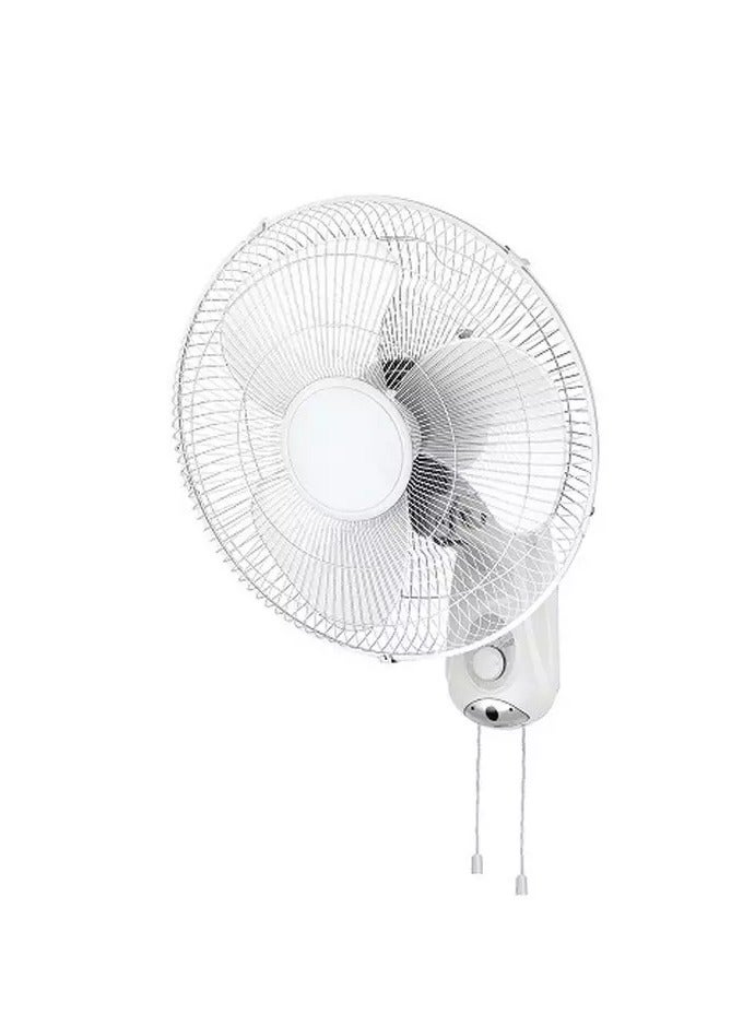مروحة تعلق على الجدار لون أبيض بـ 3 سرعات