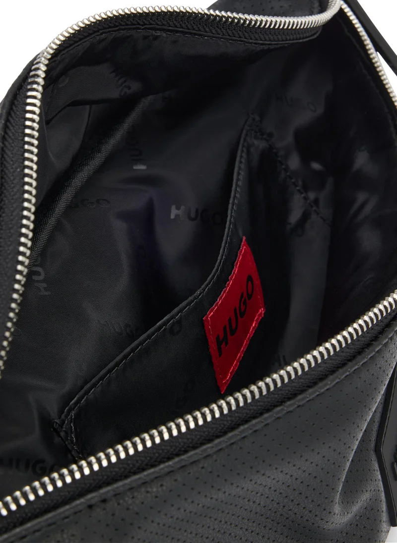HUGO Belt bag in perforated faux leather