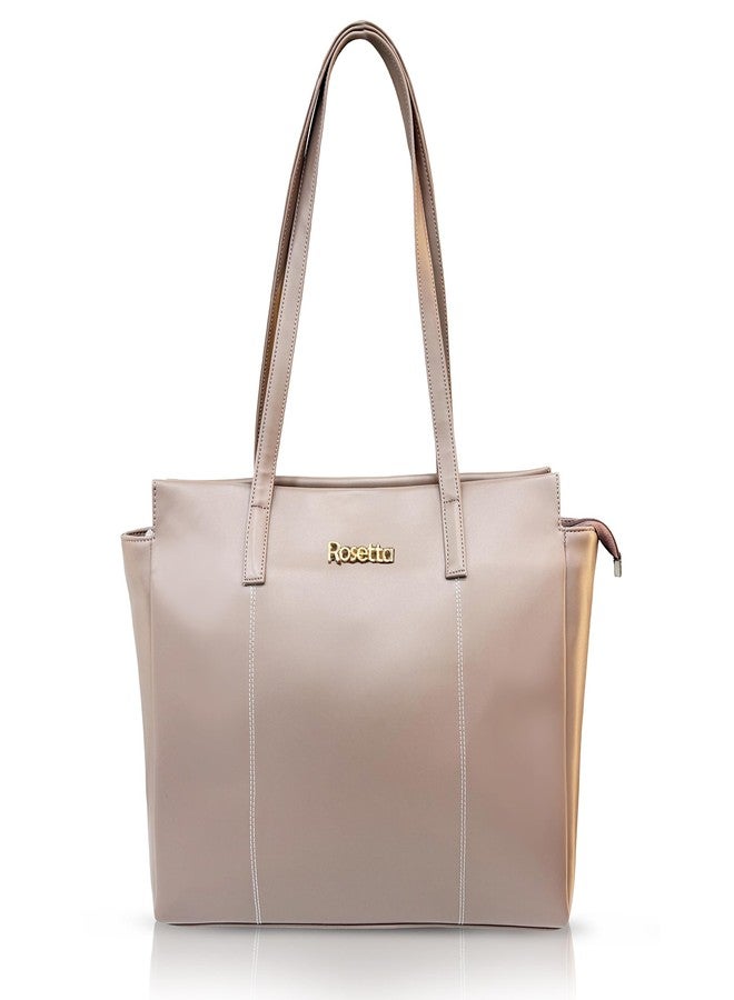 روزيتا مجموعة هدايا روزيتا للعناية بالبشرة الفاخرة مع حقيبة حمل - جل استحمام، لوشن الصبار، جل الوجه بخلاصة النبيذ الأحمر، ملح استحمام بخلاصة الورد، مرطب شفاه بخلاصة الكاكاو - مجموعة تدليل 5 في 1 للنساء - لون وردي نيود - Image 4