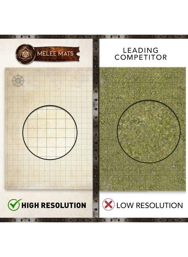 Generic - The Original Battle Grid Game Board 23X27 Dry Erase Square & Hex Rpg Miniatures Mat Tabletop Roleplaying Dice Map Portable Reusable Dragons Gaming Dungeon - Image 1