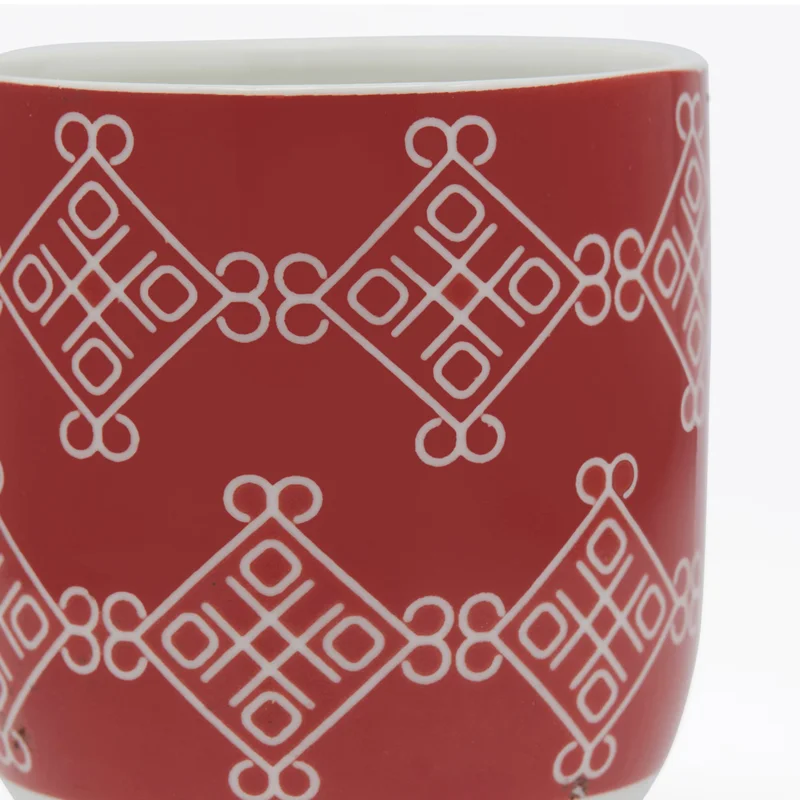 Simply Kitchen Floral Mm Folk Rangoli Ceramic Cup