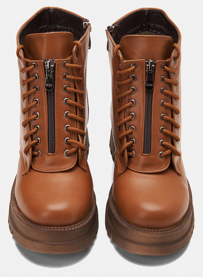 TGS Zip Up Laced Combat Boots  - Image 4