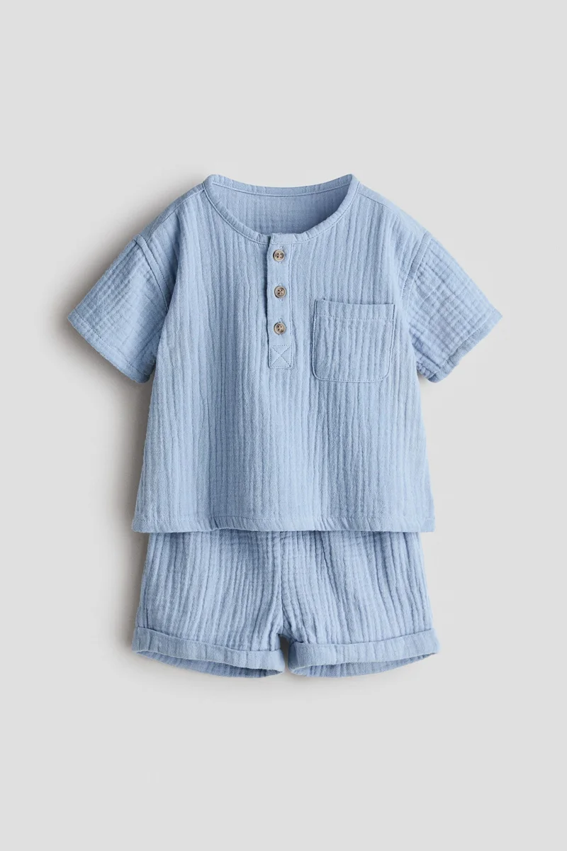 H&M 2-piece top and shorts set