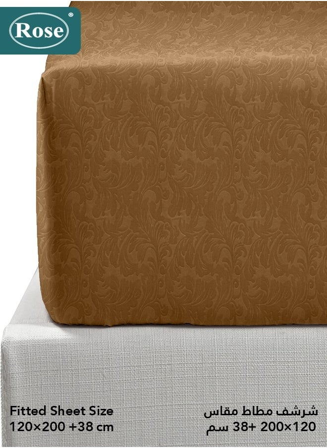 Rose ROSE Luxurious Flory Comforter, Premium Cotton Alternative Microfiber, Set of 4 pieces, Super Soft Cozy Breathable Cooling Lightweight, Extra Twin size 260x170 cm, Brown  - Image 5