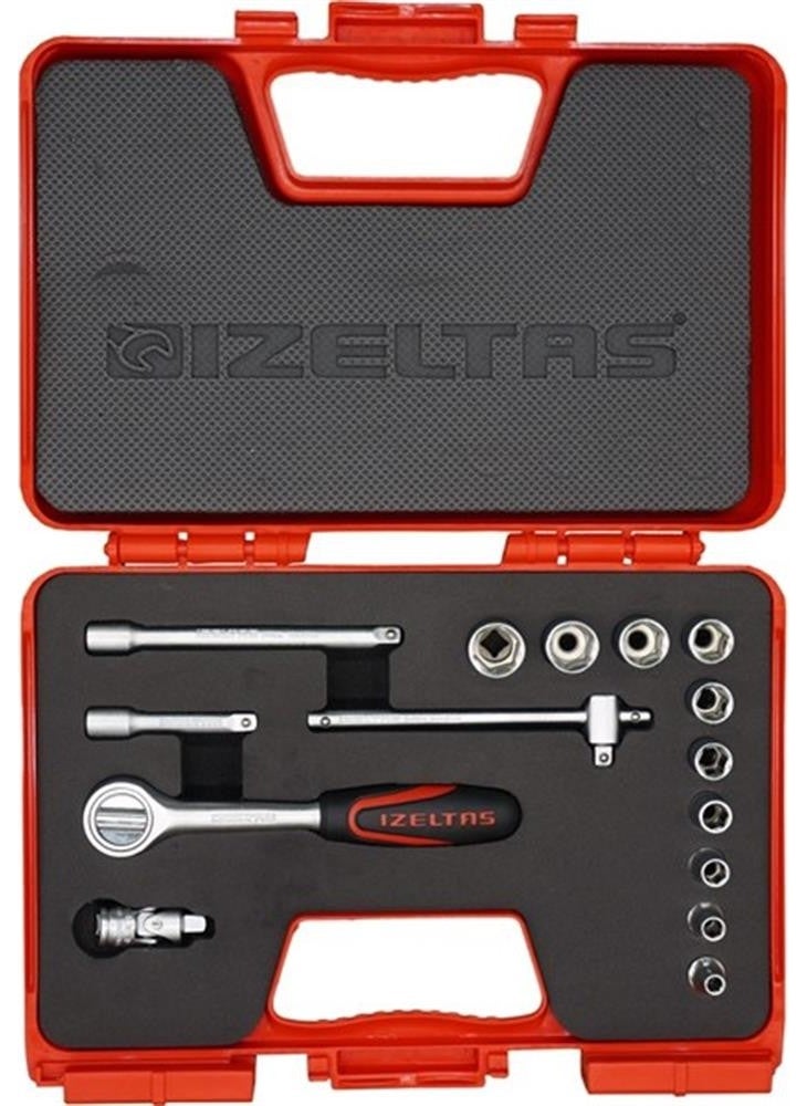İzeltaş Izeltaş 1/4" Hexagon Socket Set 15 Pieces 