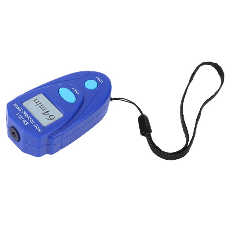 Paint Thickness Meter: 0.0~2.0mm / 0~80 Mil Blue Non Destructive Rapid Measurement - Lcd Display Automatic Calibration Coating Tester for Metal Surface Nonmetal Coating & Car Inspection - Image 1