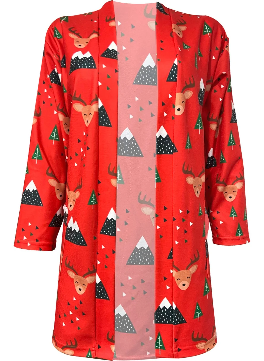 بولدر Red New Year's Themed Dressing Gown