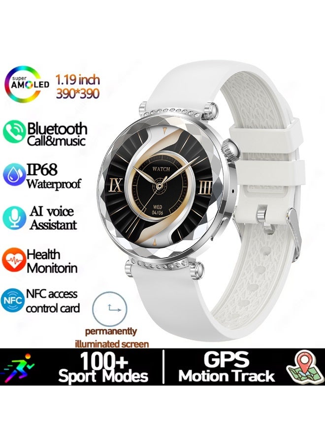 RollsTimi  Smart Watch for Women, Fitness Tracker for Android/iOS, 1.19" AMOLED Screen Smartwatches with Female Cycle, Sleep Monitor, Activity Tracking - Image 2