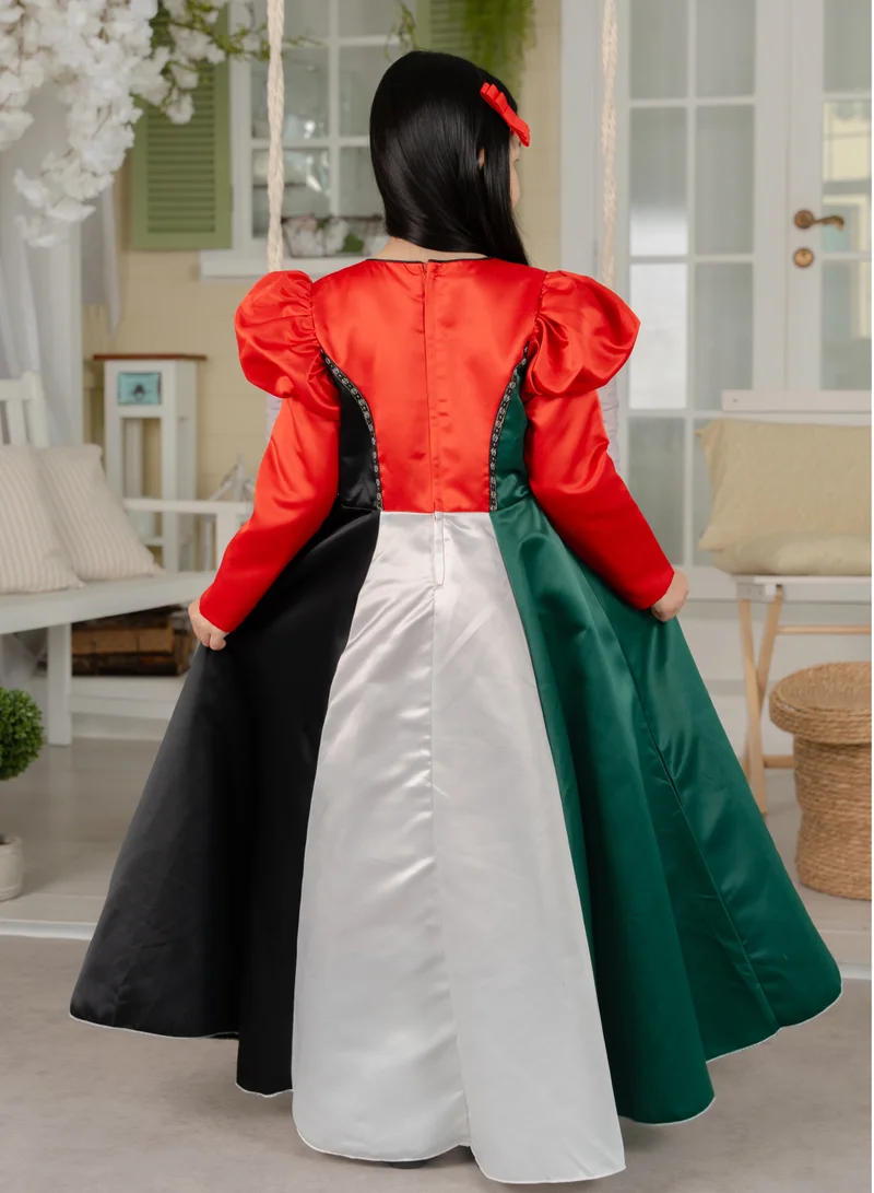 دىدانيالا Colorblocked Satin Dress