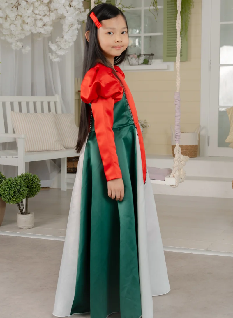 دىدانيالا Colorblocked Satin Dress
