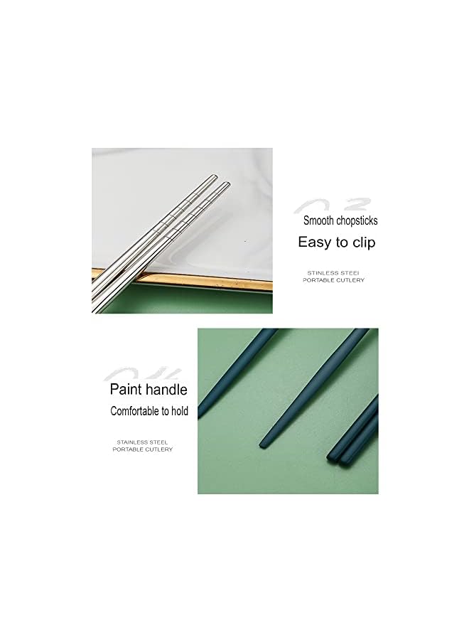 AMERTEER Spoons Forks and Knives silverware utensil set, stainless steel flatware silverwear sets cutlery cubiertos kitchenware, kitchen, home, dishes, dinnerware sets - Image 5