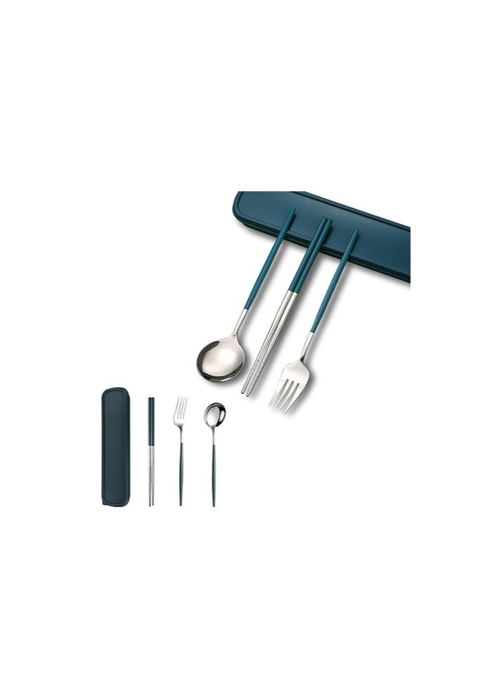 AMERTEER Spoons Forks and Knives silverware utensil set, stainless steel flatware silverwear sets cutlery cubiertos kitchenware, kitchen, home, dishes, dinnerware sets - Image 1