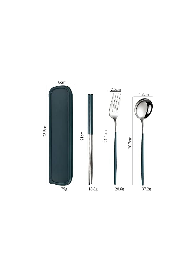 AMERTEER Spoons Forks and Knives silverware utensil set, stainless steel flatware silverwear sets cutlery cubiertos kitchenware, kitchen, home, dishes, dinnerware sets - Image 2