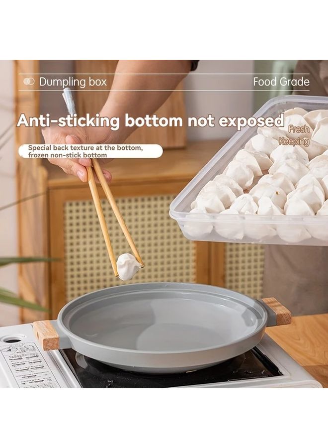 4 قطع حاويات طعام شفافة من البلاستيك الغذائي القابل للترتيب والتخزين المحكم - Image 4