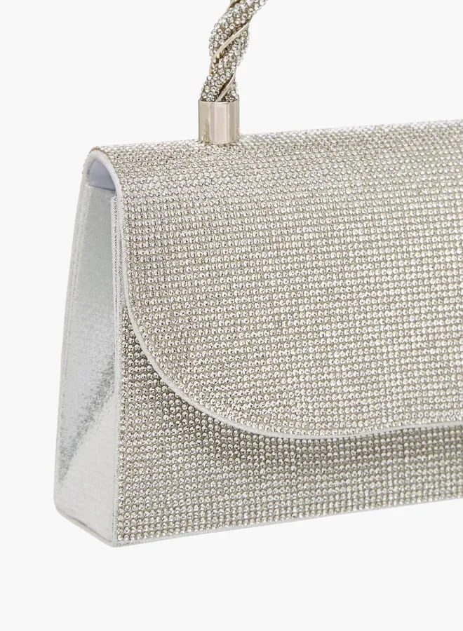 فلورا بيلا من شو إكسبرس Women's Studded Satchel Bag with Handle and Chain Strap