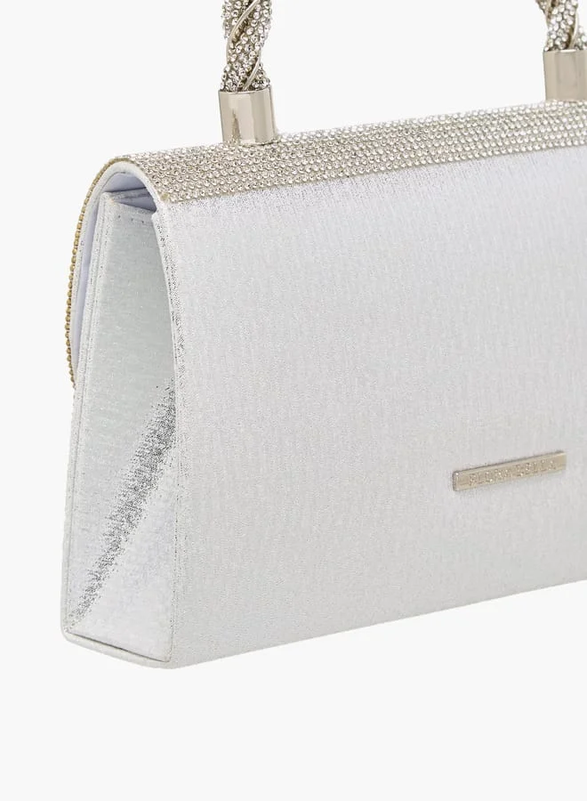 فلورا بيلا من شو إكسبرس Women's Studded Satchel Bag with Handle and Chain Strap