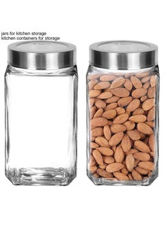 Brezzycloud Piraml Glass Cubical Square Transparent Jars & Containers for Kitchen Pantry, Snacks, Masala, Jams, Pickles, Cookies, Dry Fruits, Coffee Beans Storage 1KG Jar with Lid, 1liter, Set of 6 - pzsku/ZBFCE7B7B79CC8367F499Z/45/_/1737721166/37f08f0d-0f3b-42e5-8a1f-55f92442dfa4